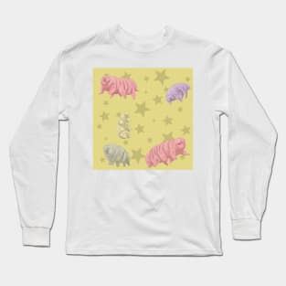 Tardigrade Pattern StarsYellow Long Sleeve T-Shirt